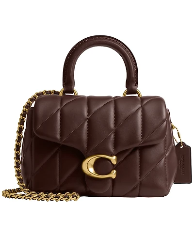 Coach Tabby Mini Quilted Top Handle Handbag