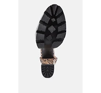 Rattle Chunky High Block Heel Sandals Women