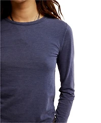 Free People Women's Nova Crewneck Long-Sleeve Top