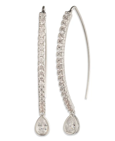 Givenchy Glass Stone Threader Pierced Earrings