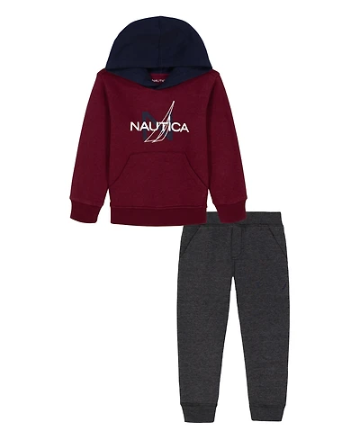 Nautica Boys 2T-7 2-Piece Hoodie and Joggers Set