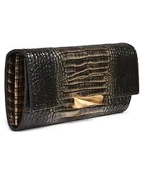Donna Karan New York Women's Amagansett Metallic Croco Wallet