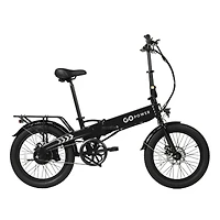 GoPowerBike GoVolt Folding Electric Bike for Adults | 20" Tires | 500W Motor | 45+ Mile Range | 20mph Top Speed | Class 1 & 2 eBike | Black