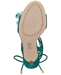 Jessica Simpson Women's Jenzin Feather Wrap Dress Sandals