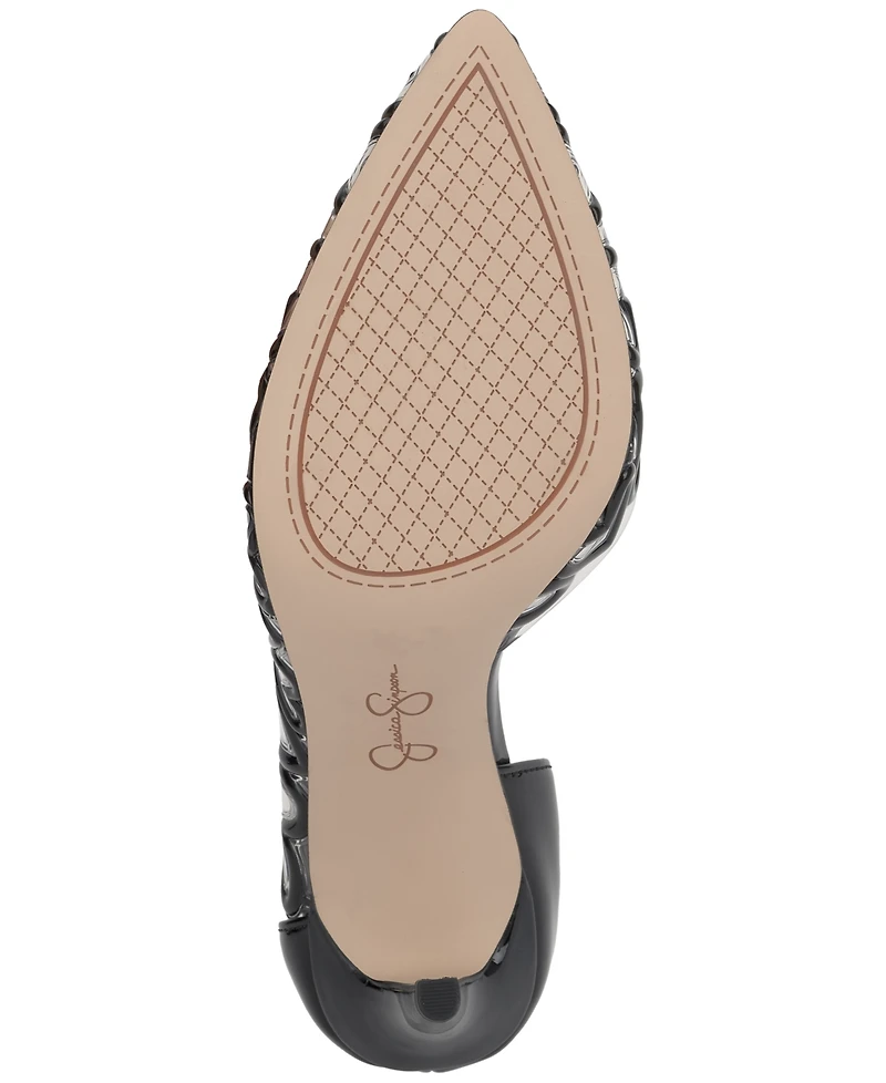 Jessica Simpson Women's Palvin Vinyl Heart Pumps