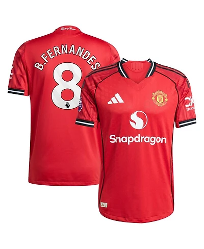 Adidas Men's Bruno Fernandes Red Manchester United Home 2025/26 Authentic Player Jersey