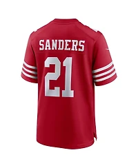 Nike Men's Deion Sanders Scarlet San Francisco 49ers Team Retired Player Game Jersey