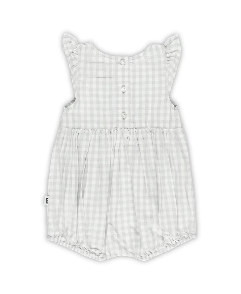 Garb Baby Girls Gray Kentucky Wildcats Cara Gingham Ruffled Bodysuit