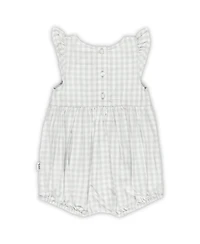 Garb Baby Girls Gray Kentucky Wildcats Cara Gingham Ruffled Bodysuit