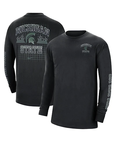Nike Men's Black Michigan State Spartans Tour Max 90 Long Sleeve T-Shirt