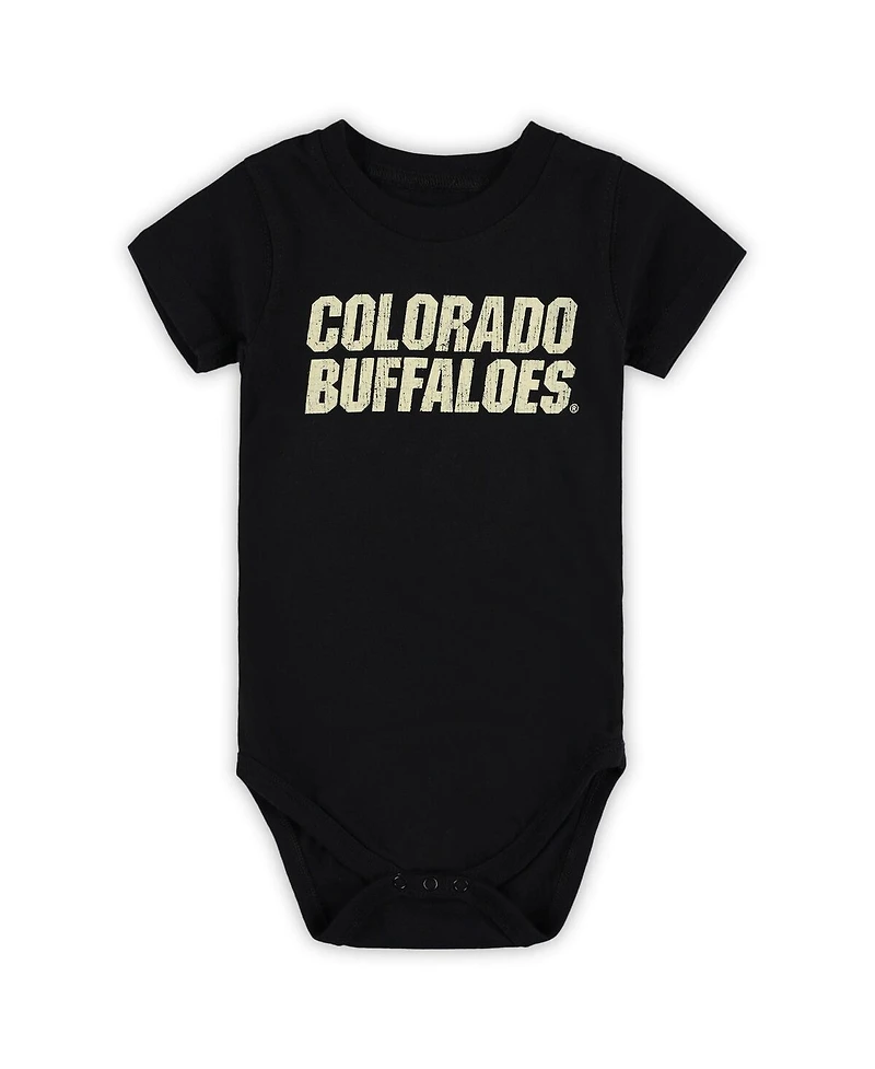 Wes & Willy Baby Boys and Girls Colorado Buffaloes 3-Pack Bodysuit Set
