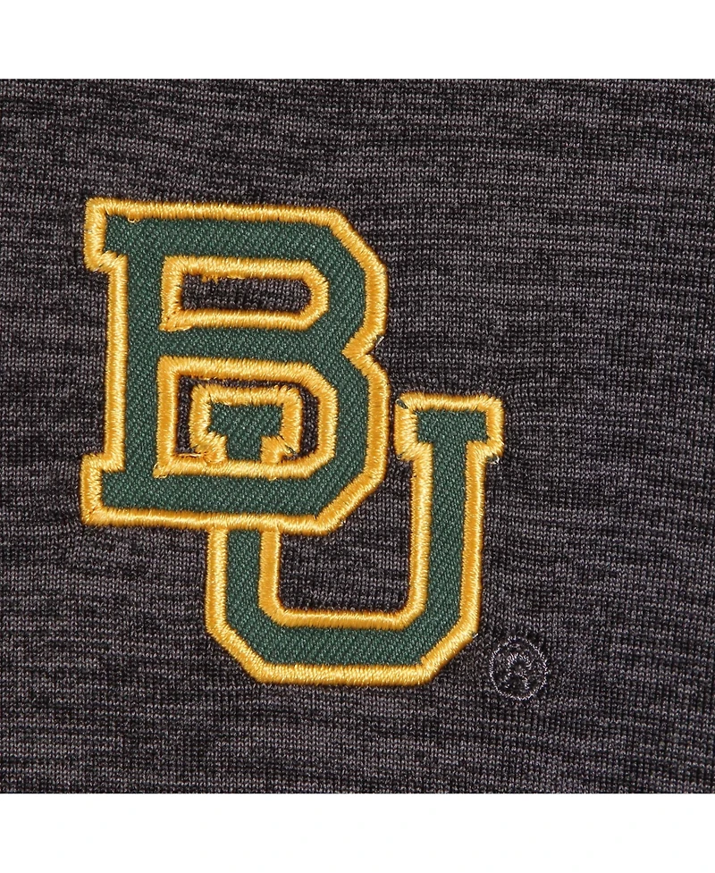 Colosseum Men's Heathered Black Baylor Bears Down Swing Polo Shirt