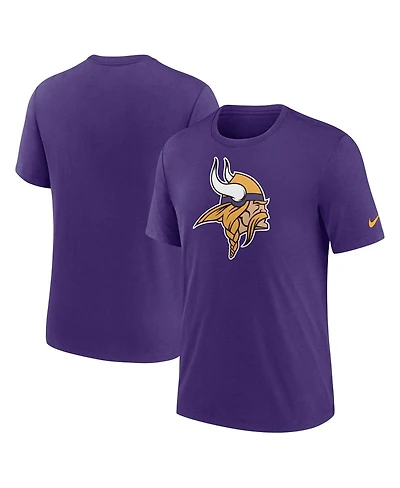Nike Men's Purple Minnesota Vikings Rewind Logo Tri-Blend T-Shirt