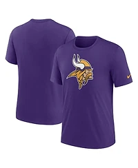 Nike Men's Purple Minnesota Vikings Rewind Logo Tri-Blend T-Shirt