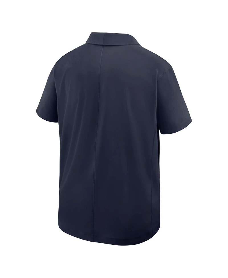 Nike Men's Navy Team Usa Woven Dri-fit Polo Shirt