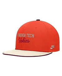 Nike Men's Orange Virginia Tech Hokies Vintage Script Pro Dri-fit Snapback Hat