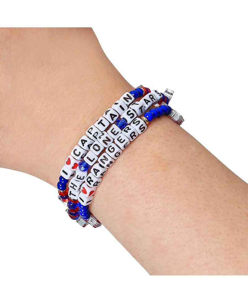 Foco Texas Rangers Friendship Bracelet, Set of 3