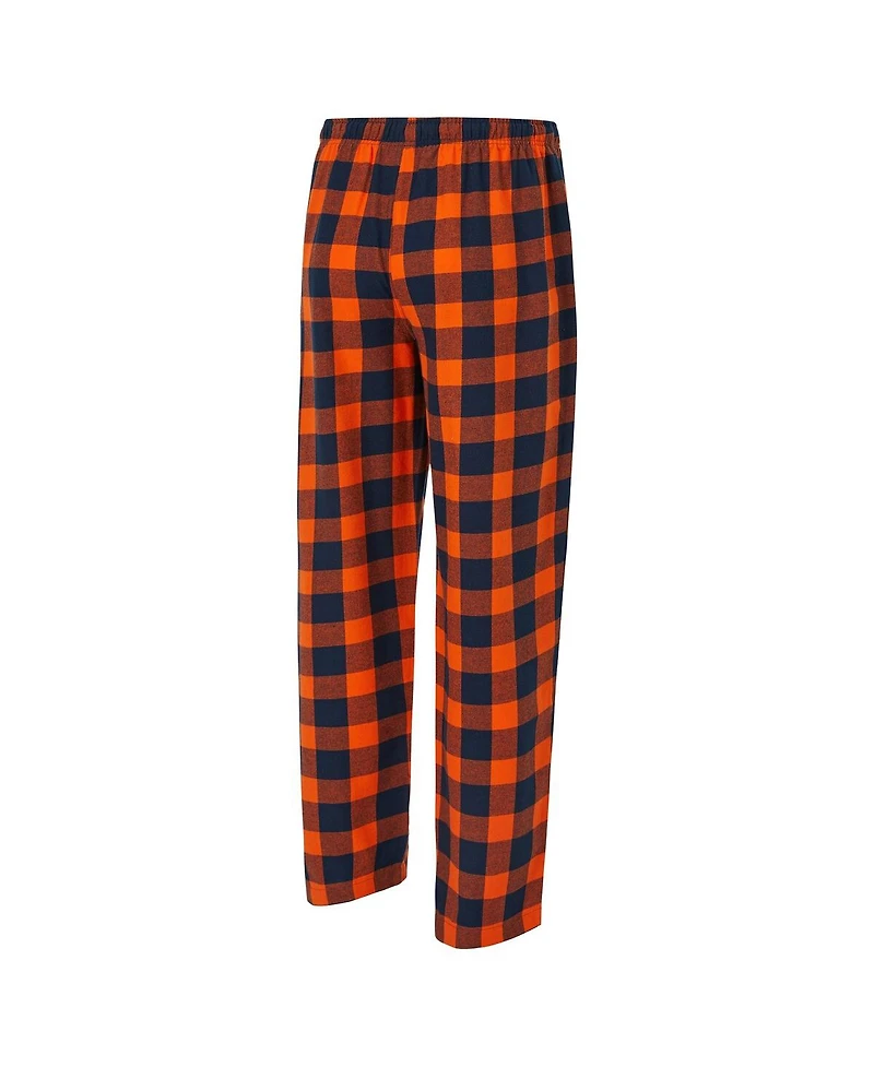 Concepts Sport Men's 2-Piece Navy/Orange Chicago Bears Avondale T-Shirt and Flannel Pants Set