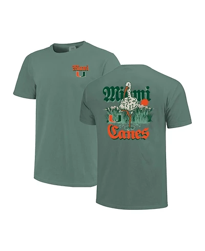 Image One Men's and Women's Green Miami Hurricanes Hyper Local Mascot Swamp T-Shirt