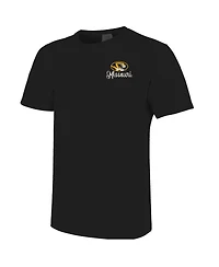 Image One Women's Black Missouri Tigers Comfort Colors Campus Scene Drawing Script T-Shirt