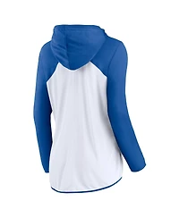 Fanatics Women's White/Royal Indianapolis Colts Script Full-Zip Hoodie