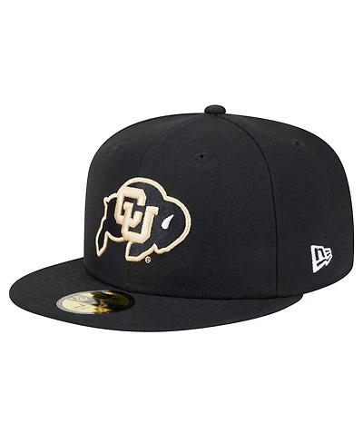 New Era Men's Black Colorado Buffaloes 59FIFTY Fitted Hat