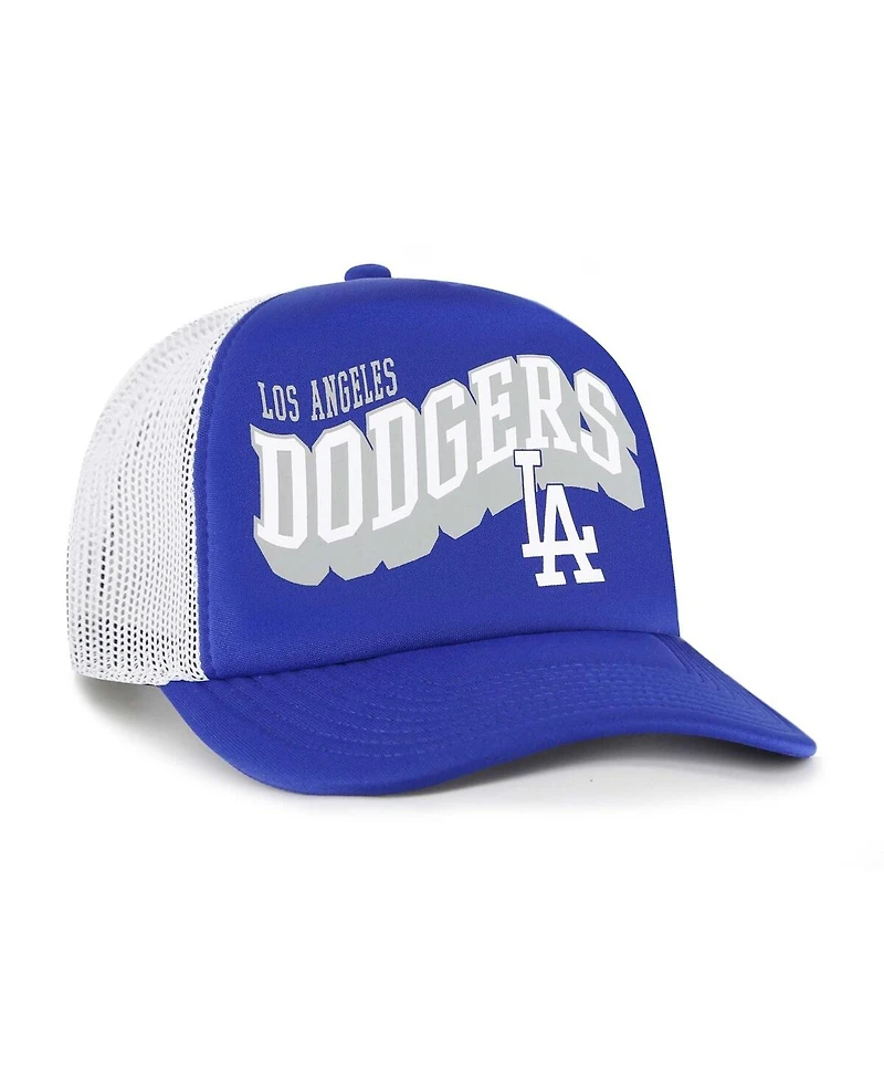 '47 Brand Men's Royal Los Angeles Dodgers Meander Foam Trucker Snapback Hat