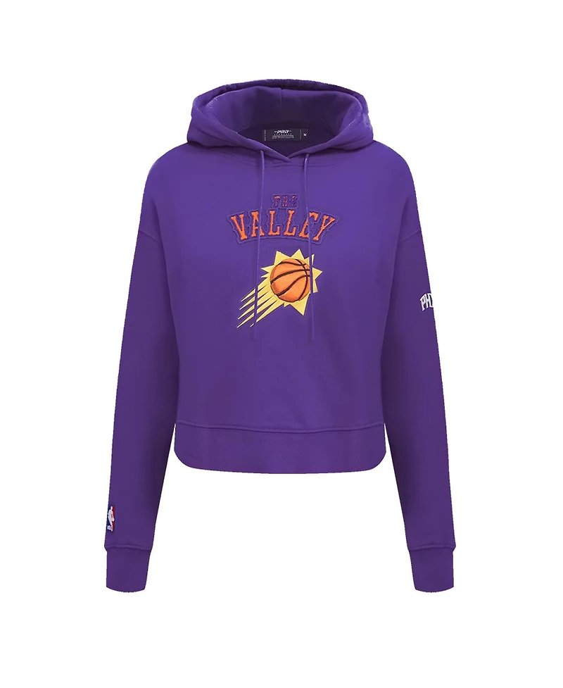 Pro Standard Women's Purple Phoenix Suns 2024/25 City Edition Cropped Pullover Hoodie