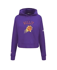 Pro Standard Women's Purple Phoenix Suns 2024/25 City Edition Cropped Pullover Hoodie