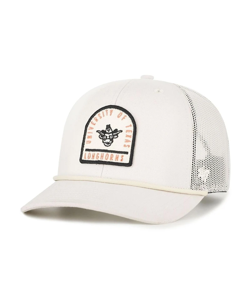 '47 Brand Men's and Women's Cream Texas Longhorns Core Inline Gravestone Adjustable Trucker Hat