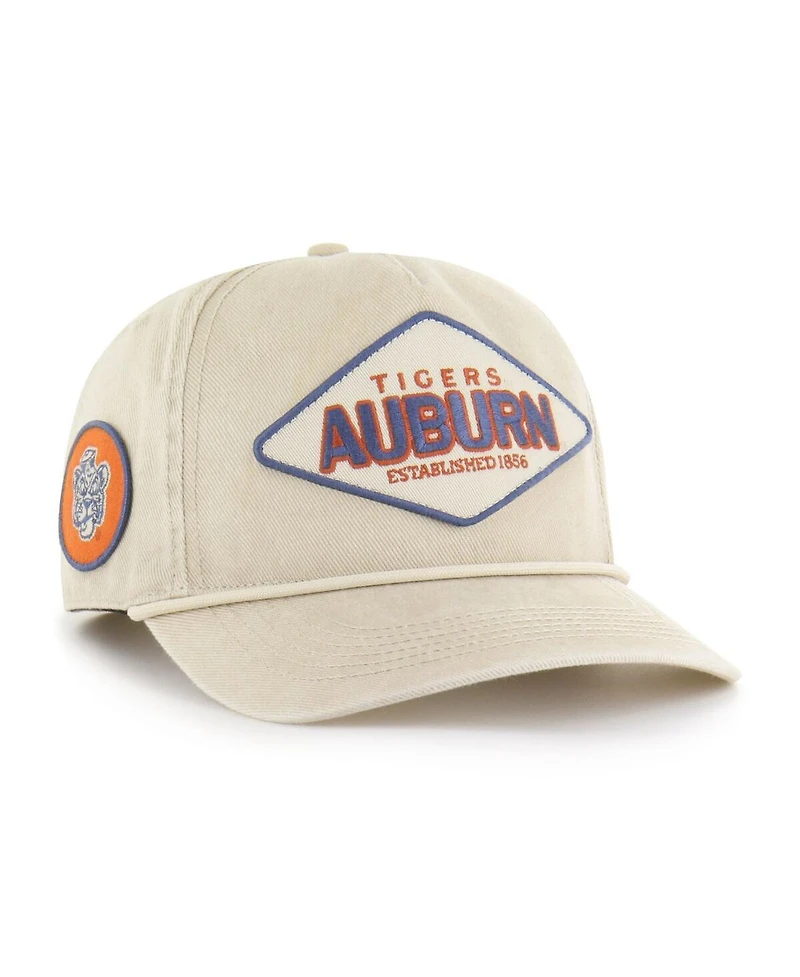 '47 Brand Men's and Women's Cream Auburn Tigers Outdoorsmen Cairn Hitch Adjustable Hat