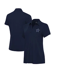 Antigua Women's Navy Dallas Cowboys Era V-Neck Polo Shirt