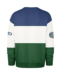 '47 Brand Men's Royal/Green Seattle Seahawks Throwback Breeze Maximalist Sweatshirt