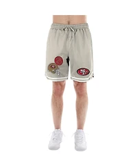 New Era Men's Light Beige San Francisco 49ers Stone Multi Patch Shorts