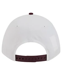 New Era Men's White/Maroon Virginia Tech Hokies Arch Two-Tone Rope 9FORTY A-Frame M-Crown Adjustable Hat