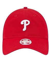 New Era Women's Red Philadelphia Phillies Ornament 9TWENTY Adjustable Hat
