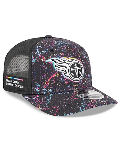 New Era Men's Black Tennessee Titans 2025 Nfl Crucial Catch 9SEVENTY Adjustable Hat