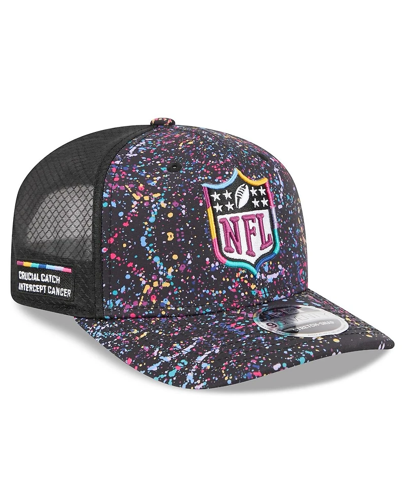 New Era Men's Black Shield Logo 2025 Nfl Crucial Catch 9SEVENTY Adjustable Hat