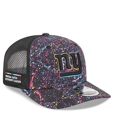 New Era Men's Black New York Giants 2025 Nfl Crucial Catch 9SEVENTY Adjustable Hat