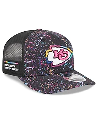 New Era Men's Black Kansas City Chiefs 2025 Nfl Crucial Catch 9SEVENTY Adjustable Hat