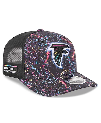 New Era Men's Black Atlanta Falcons 2025 Nfl Crucial Catch 9SEVENTY Adjustable Hat