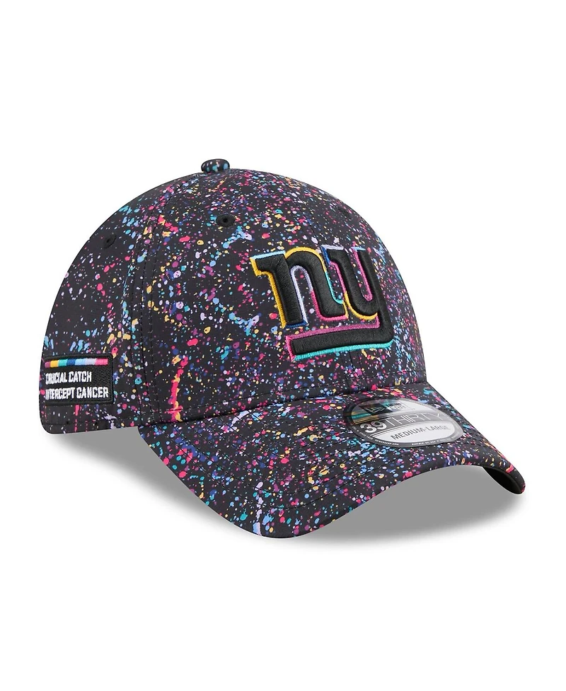 New Era Men's Black York Giants 2025 Nfl Crucial Catch 39THIRTY Flex Hat