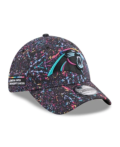 New Era Men's Black Carolina Panthers 2025 Nfl Crucial Catch 39THIRTY Flex Hat