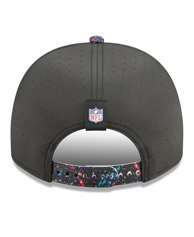 New Era Men's Black Detroit Lions 2025 Nfl Crucial Catch A-Frame 9FIFTY Snapback Hat