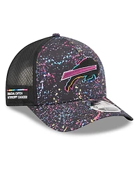 New Era Big Boys and Girls Black Buffalo Bills 2025 Nfl Crucial Catch 9FORTY Adjustable Hat