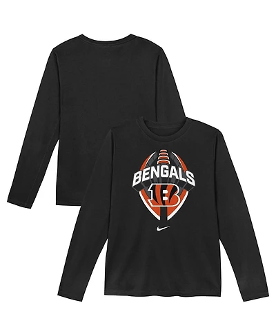 Nike Preschool Black Cincinnati Bengals Primetime Legend Icon Long Sleeve Performance T-Shirt