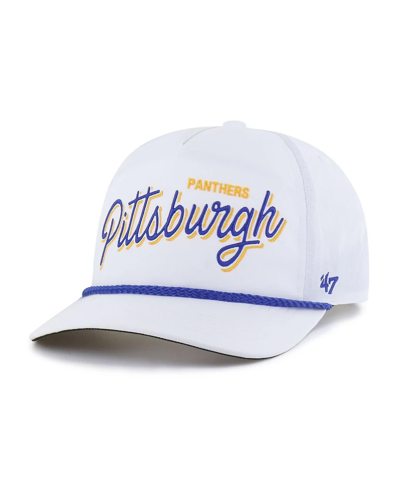 '47 Brand Men's White Pitt Panthers Fairway Hitch Adjustable Hat