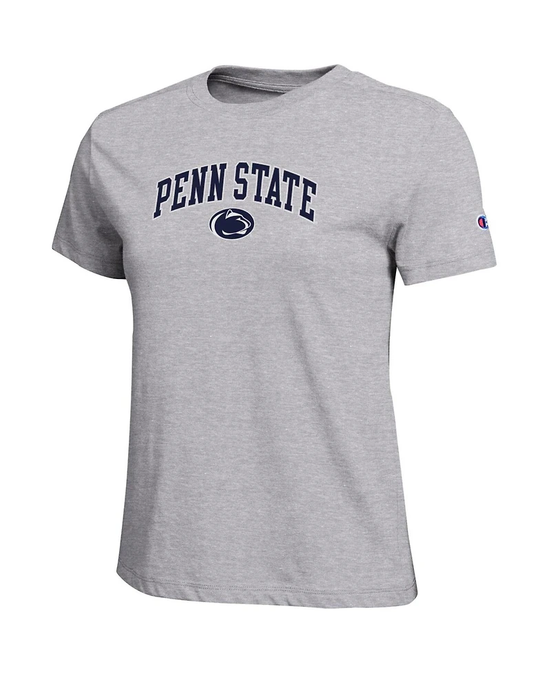 Champion Women's Gray Penn State Nittany Lions Arched Over Logo T-Shirt
