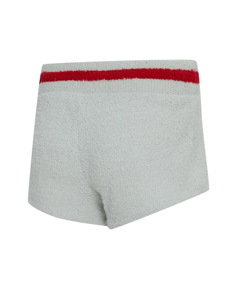 Concepts Sport Women's 2-Piece Gray/Red Georgia Bulldogs Whitley Long Sleeve Hoodie Top and Shorts Set