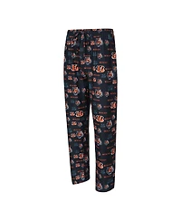 Concepts Sport Men's Black Cincinnati Bengals Mosaic All Over Print Pants
